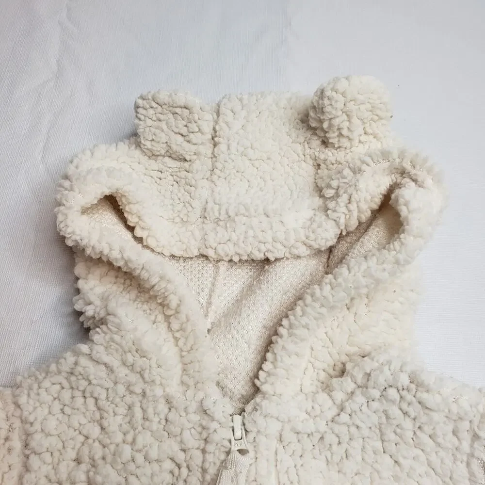 Carters Teddy Bear Zip up Sweater 6 Months